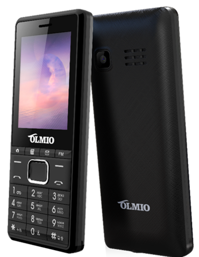 картинка Мобильный телефон Olmio A25 черный от интернет-магазина itsklad.kz