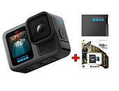 Экшн-камера GoPro CHDHX-131-RW HERO 13 Black + microSD 256GB Kingston SDCG3/256GB + аккум. Enduro
