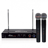 Микрофонная беспроводная система Ritmix RWM-221 серебро 