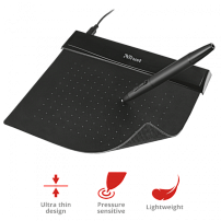 Графический гибкий планшет Trust FLEX DESIGN TABLET черный