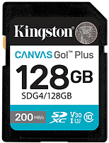 Карта памяти SD 128GB Class 10 U3 Kingston SDG4/128GB