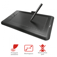 Графический планшет Trust PANORA WIDESCRN TABLET черный